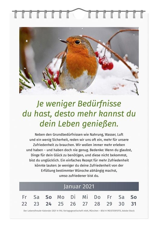 Der Lebensfreude-Kalender 2024