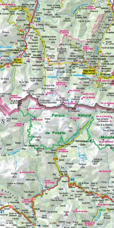 MoTourMaps Pyrenäen (Frankreich - Spanie