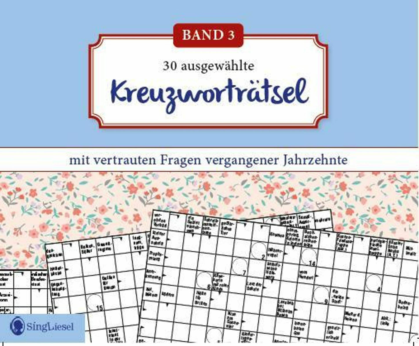 Kreuzworträtsel für Senioren. Der Kreuzworträtsel-Block für Senioren mit vertrauten Fragen vergangener Jahrzehnte. Der R