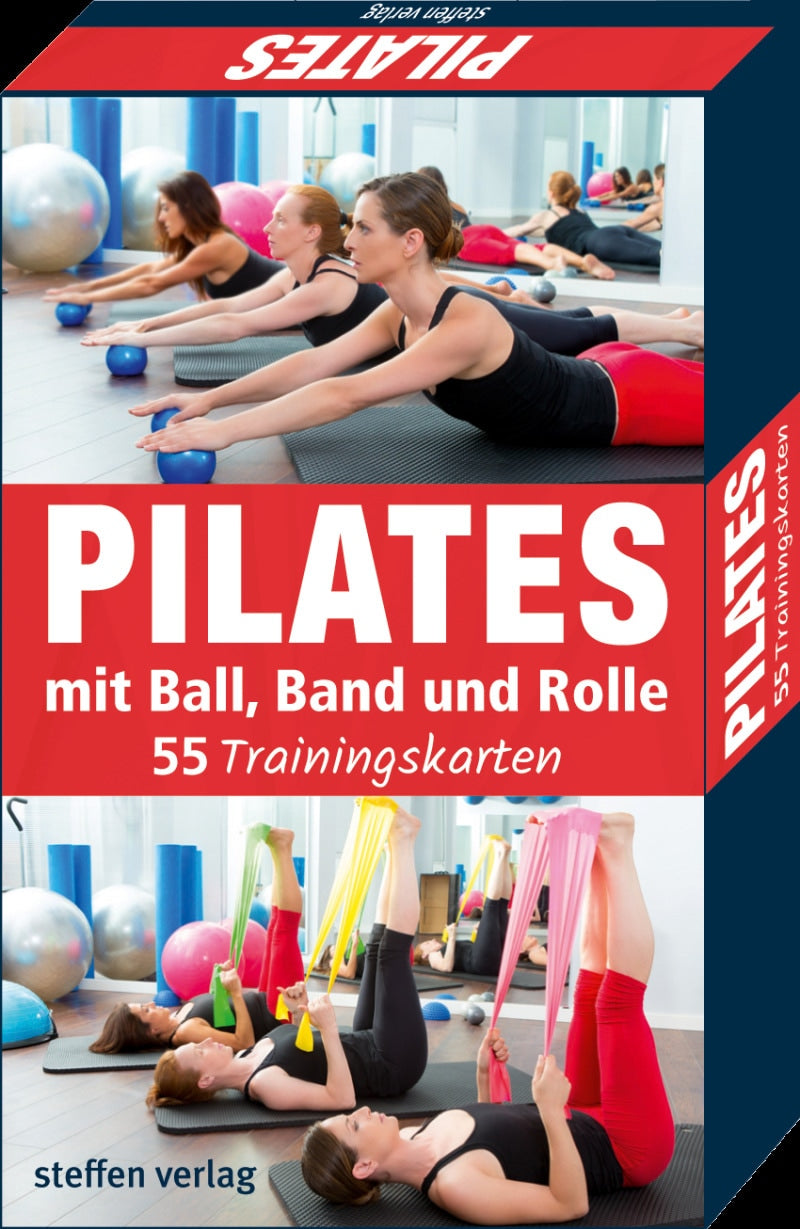 Steffen Trainingskarten: Pilates mit Ball, Band und Rolle