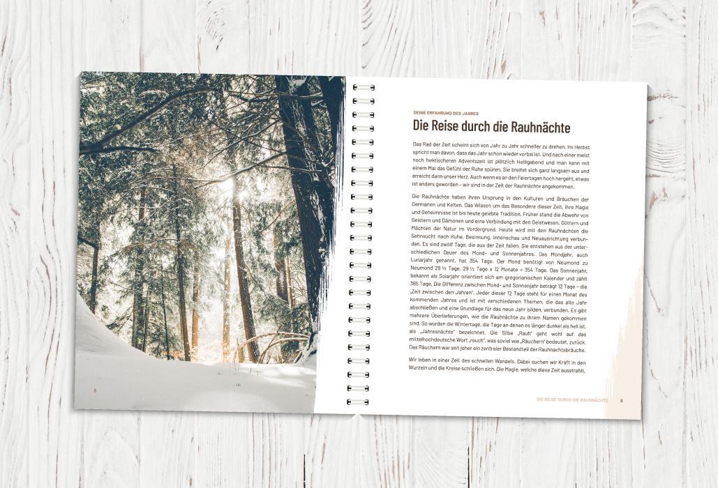 Nova MD Die Rauhnächte - Im Fluss der Zeiten: Ein Workbook für die 12 heiligen Nächte mit viel Raum für (Deutsch, 2019, Annett Hering)