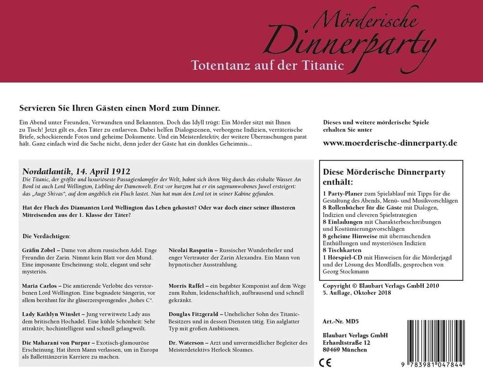 Blaubart Mörderische Dinnerparty Totentanz auf der Titanic
