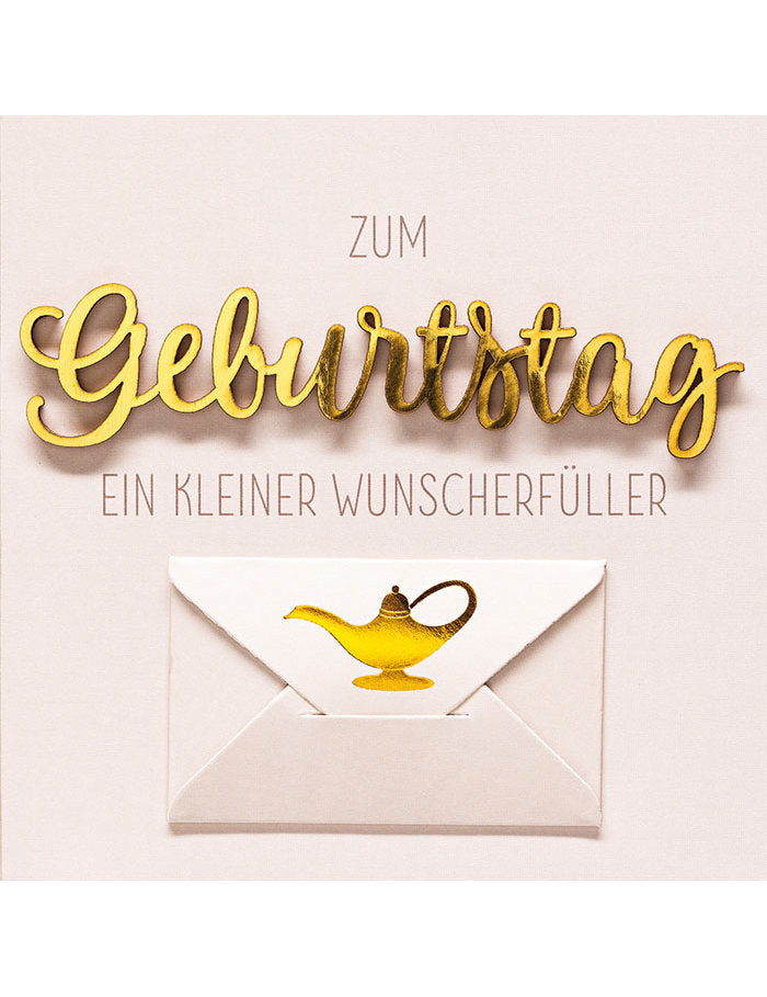 Doppelkarte Lettering