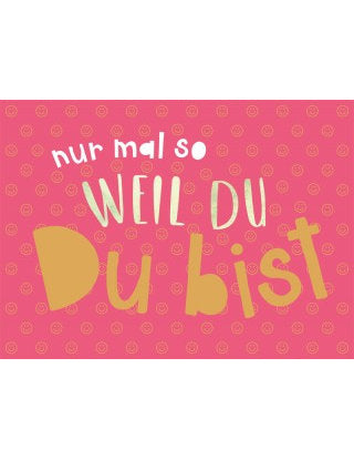 Postkarte Goldrichtig quer