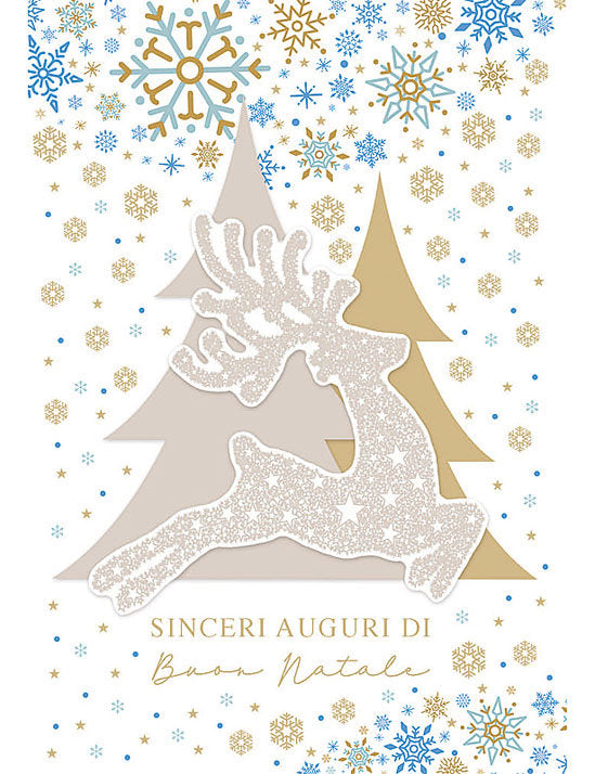Biglietto Buon Natale C/appl. E Foil