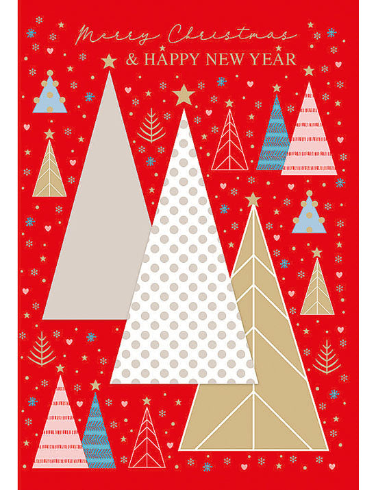Biglietto Buon Natale C/appl. E Foil