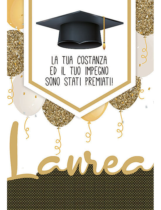 Biglietto Laurea C/foil