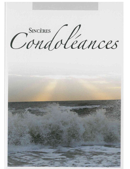 Doppelkarte. Sincères Condoléances