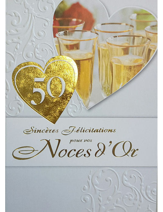 Doppelkarte. Noces d' or
