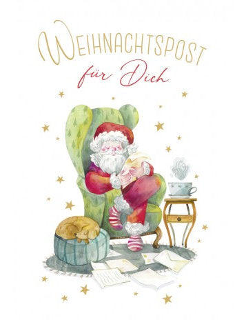 Doppelkarte. Green Karma X-MAS - Weihnachtspost