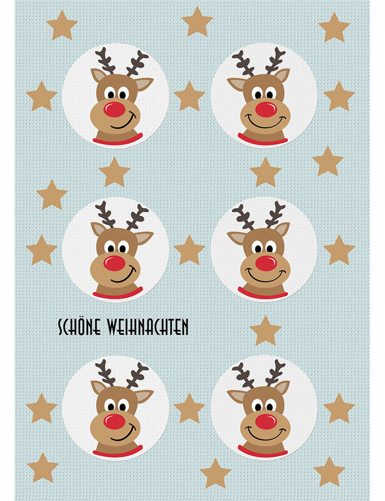 Doppelkarte. Schöne Weihnachten