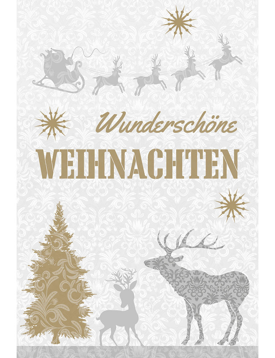 Doppelkarte. Schöne Weihnachten