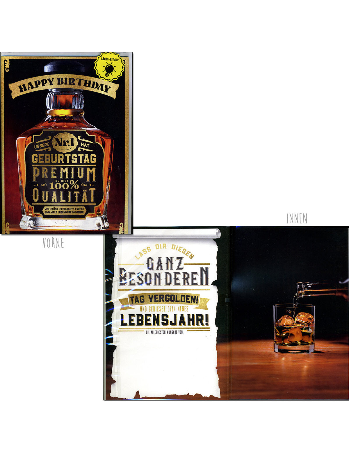 Soundkarte / Whisky, Unsere Nr.1 hat Geburtstag // A4