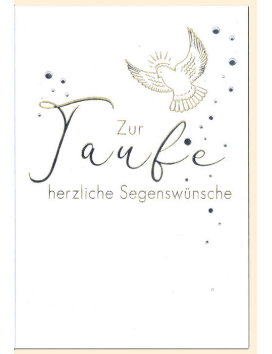 Doppelkarte / Taufe / hoch