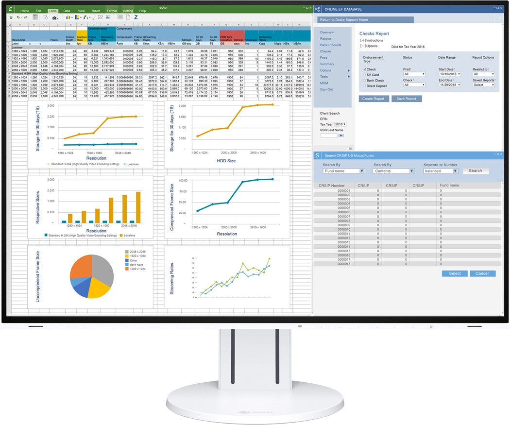 EIZO EV2457 EU Edition (24", WUXGA) - weiss - Retoure
