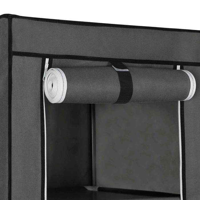 Songmics Kleiderschrank Stoff 150 x 45 x 175 cm - grau