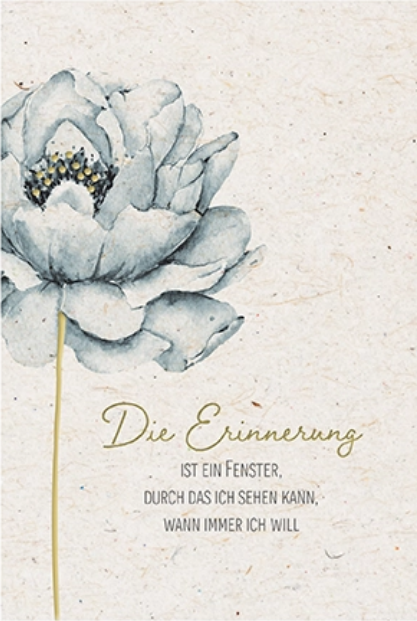 6 Trauerkarten mit Briefkuverts