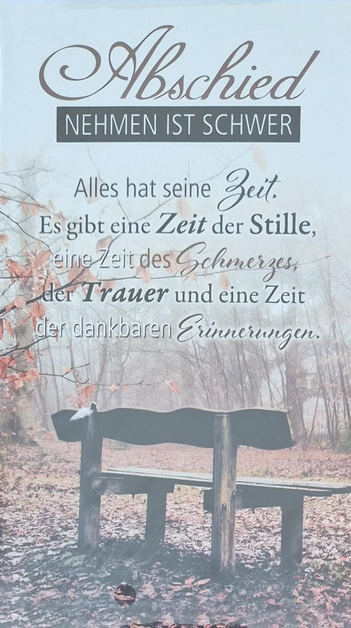 Abschied nehmen ist schwer (B6)