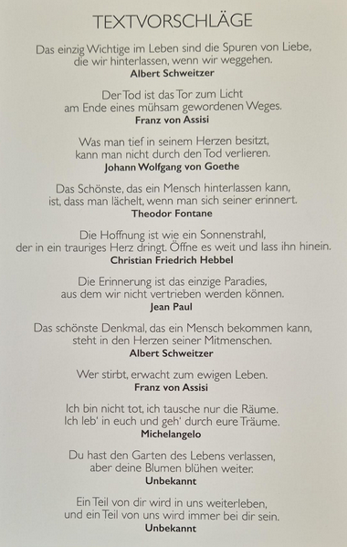 Aufrichtige Anteilnahme (B6)