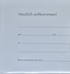 6 Einladungskarten
