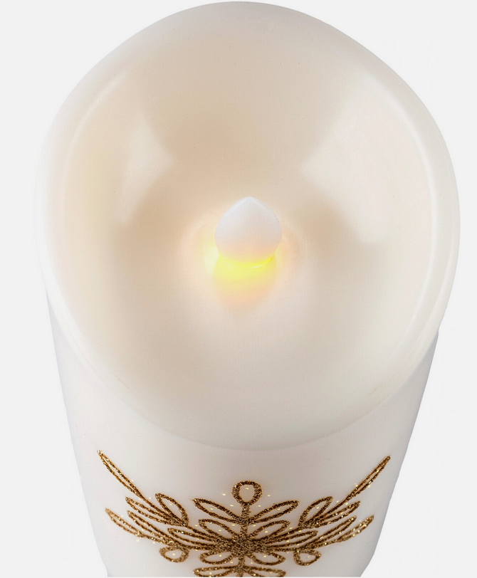 LED-Kerzen "Snowflake" 2er-Set