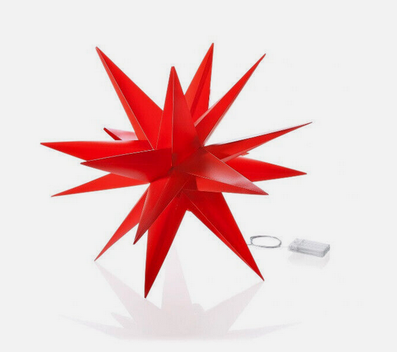 LED-Aussenstern "Weihnachten" rot 56 cm