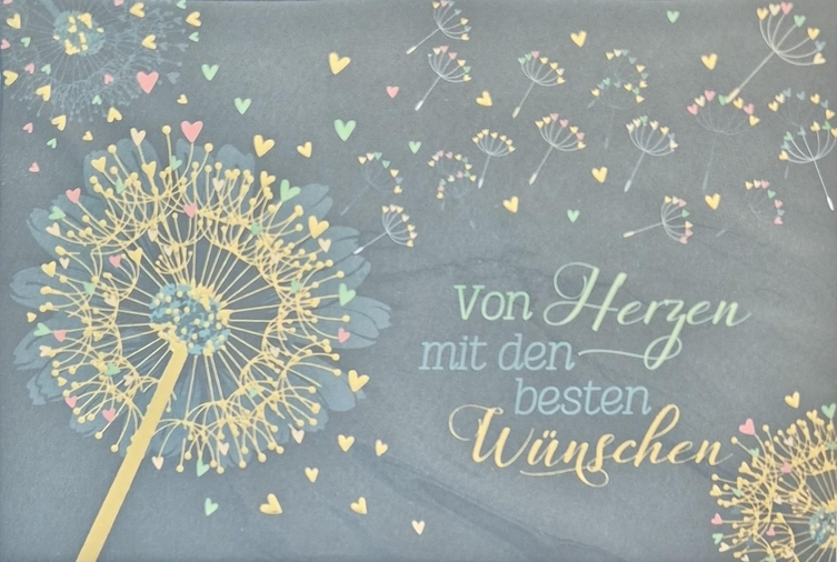 Von Herzen mit den besten Wünschen (B6)