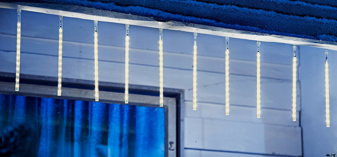 LED-Lichterkette Schneefall, 240 LEDs