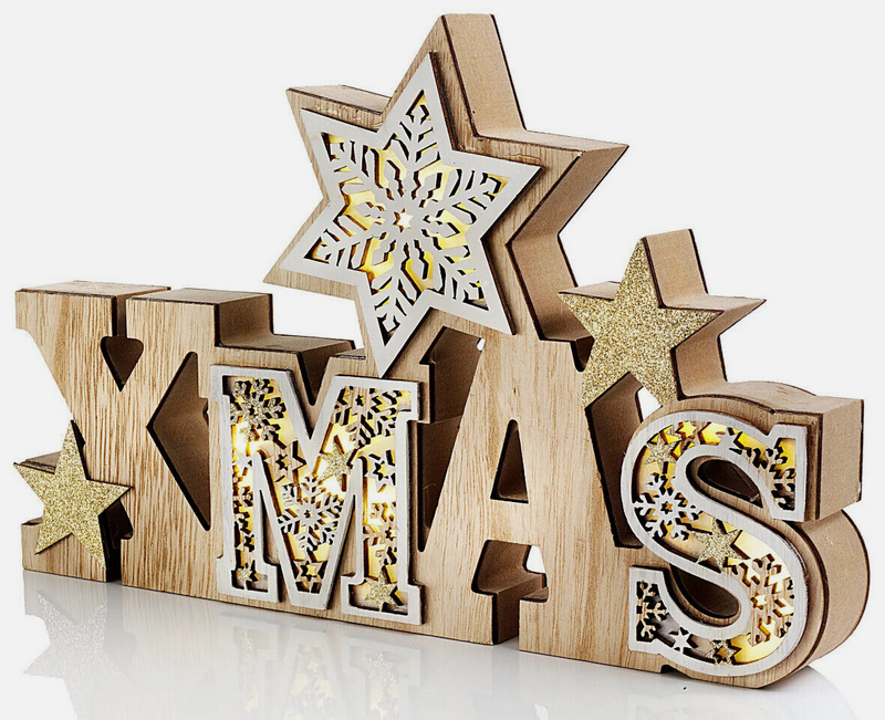 LED-Schriftzug Xmas "Snowflake"