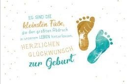 Herzlichen Glückwunsch zur Geburt  (B6)