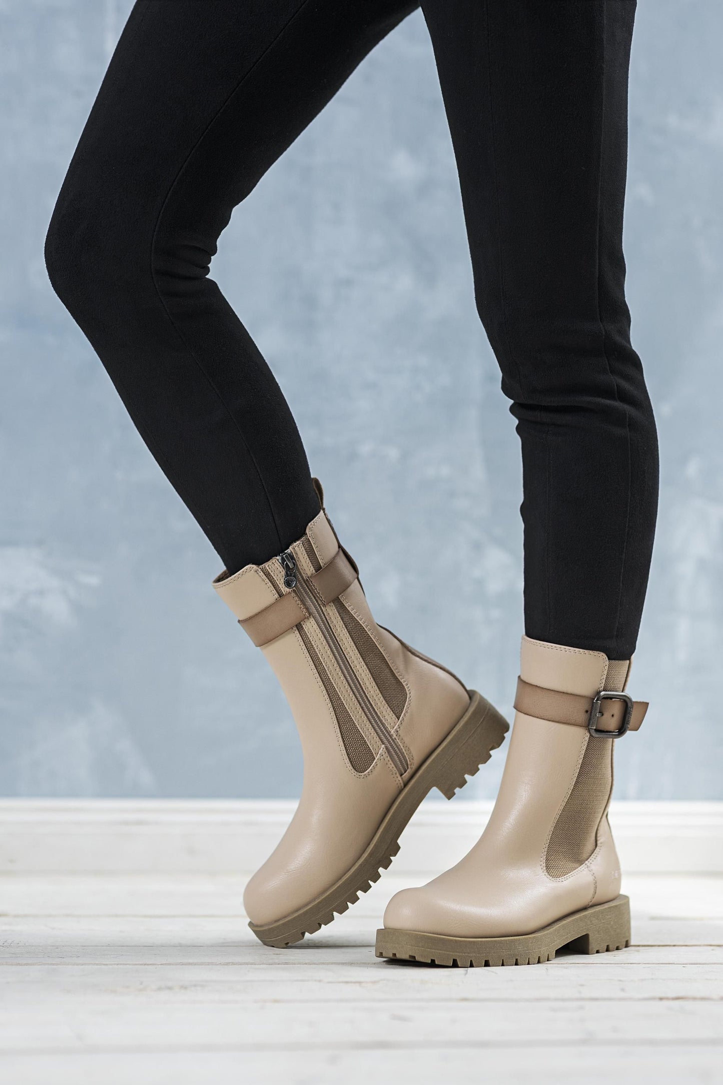 Blowfish Damen Stiefelette "Ace" beige, (Grösse: 40)
