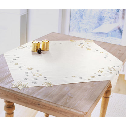 Mitteldecke Creamy Christmas 85 x 85cm