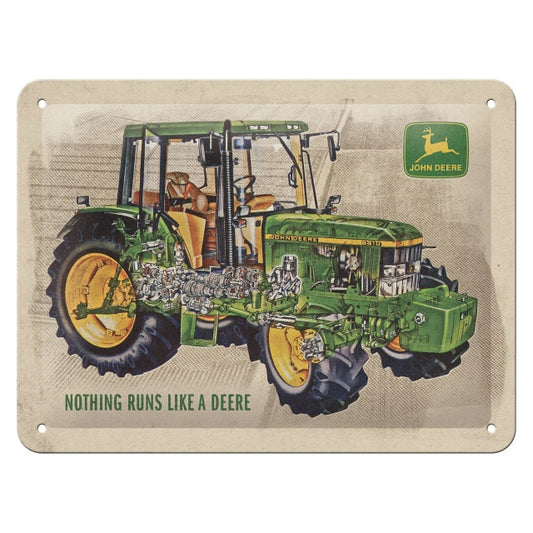 Blechschild 15x20. John Deere - Model 64