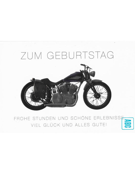 Glückwunschkarte "Zum Geburtstag frohe Stunden und schöne Erlebnisse viel Glück und alles Gute" B6