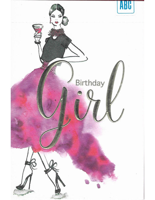Glückwunschkarte "Birthday Girl" B6