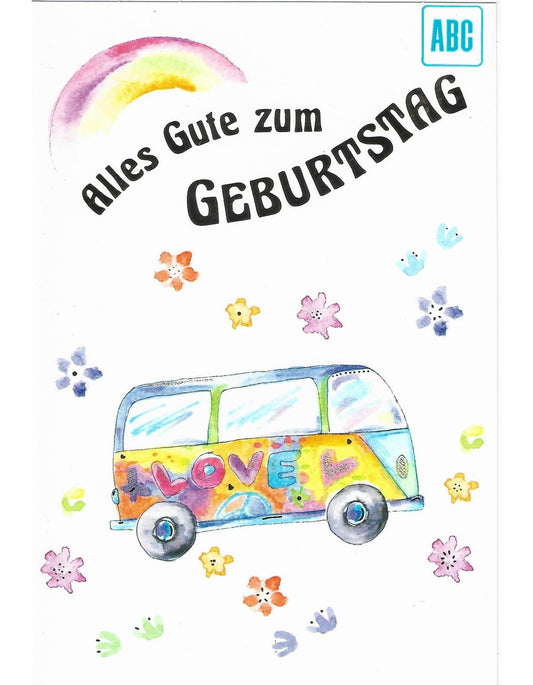 Glückwunschkarte "Alles Gute zum Geburtstag" B6
