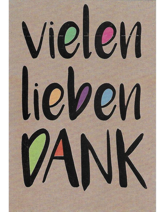 Dankeskarte "Vielen lieben Dank" A7