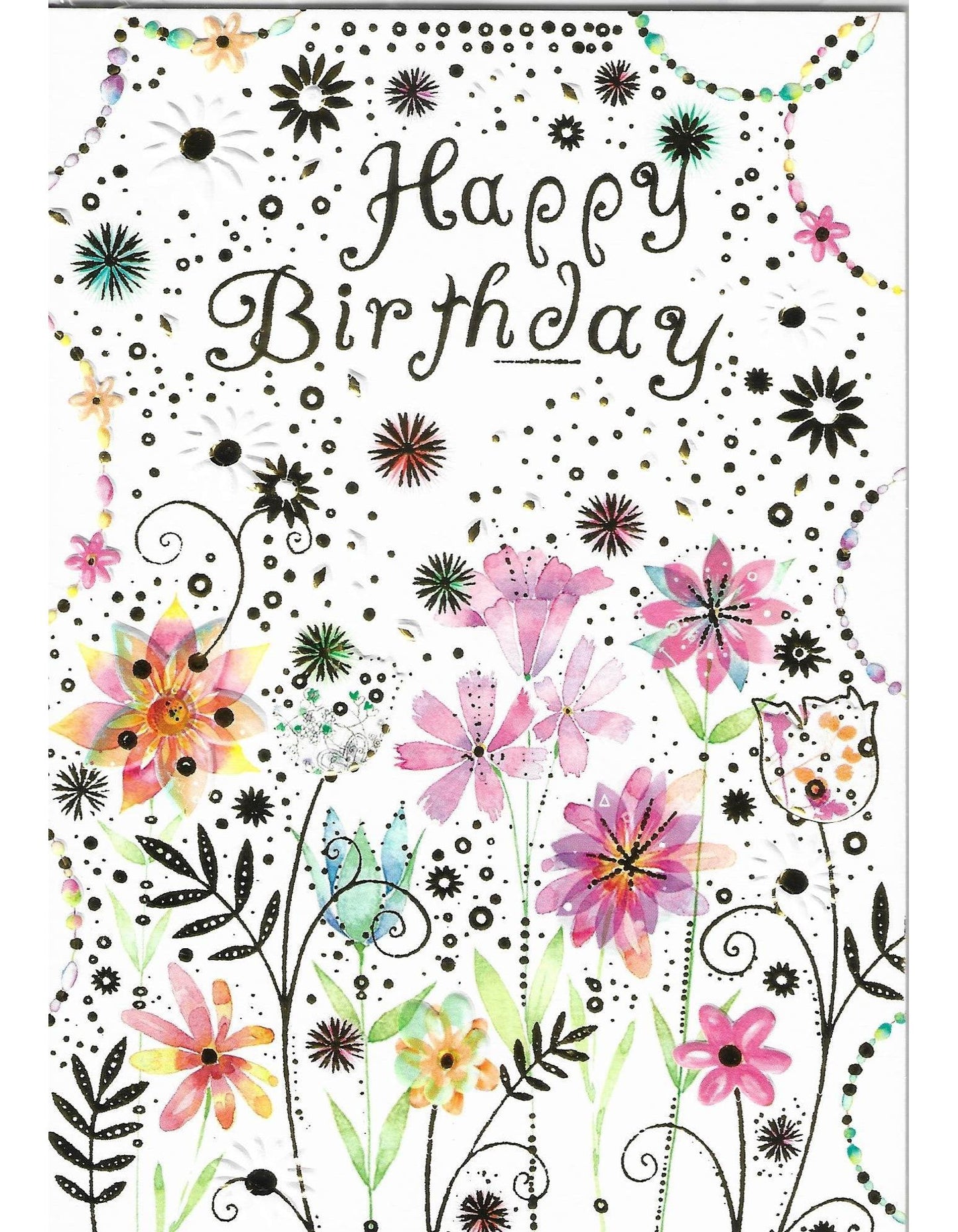 Glückwunschkarte "Happy Birthday" B6