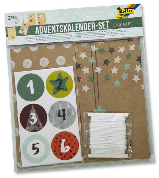 Adventskalender-Set NATURE 26-teilig