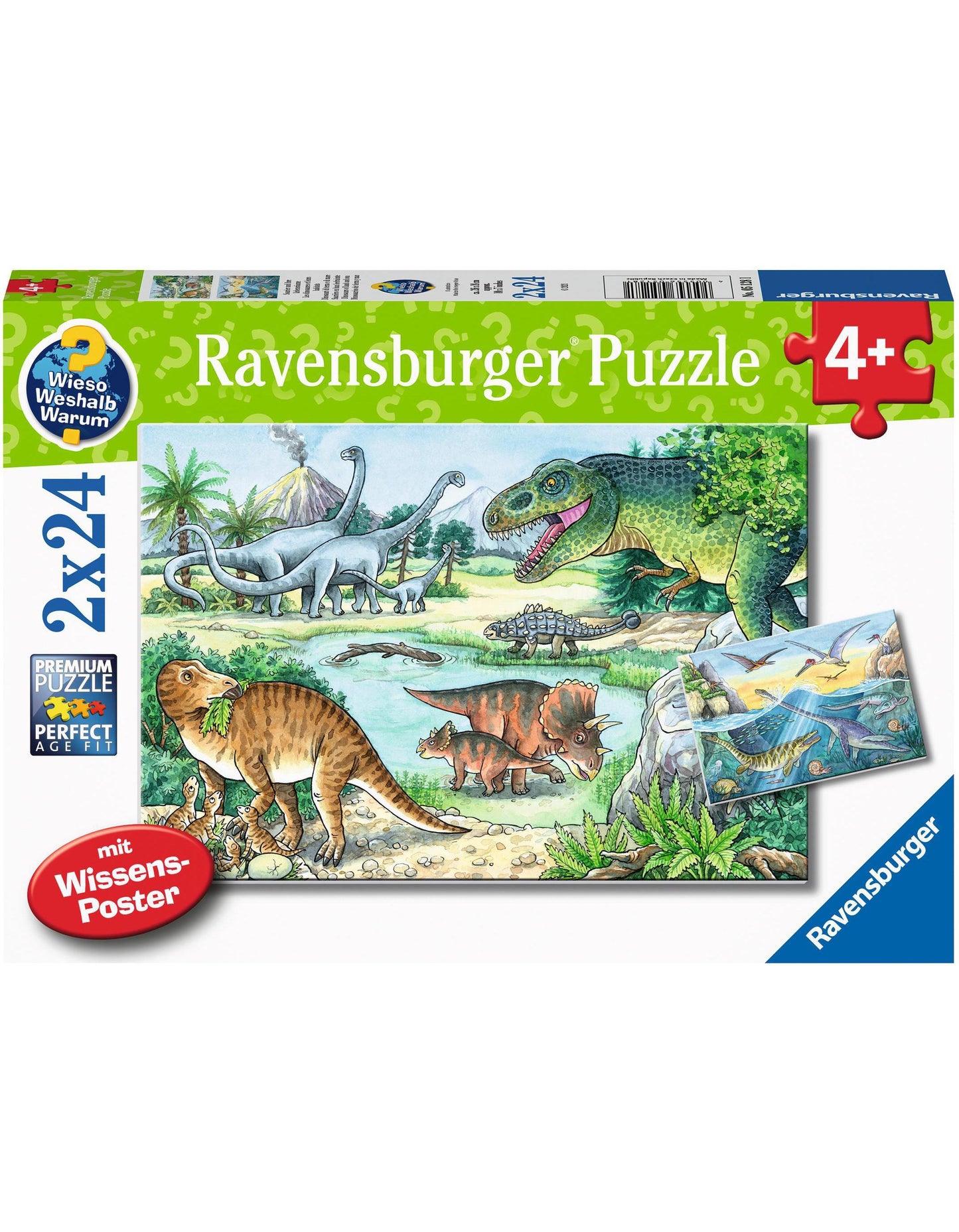 Puzzle SAURIER UND IHRE LEBENSRÄUME 2x24-teilig