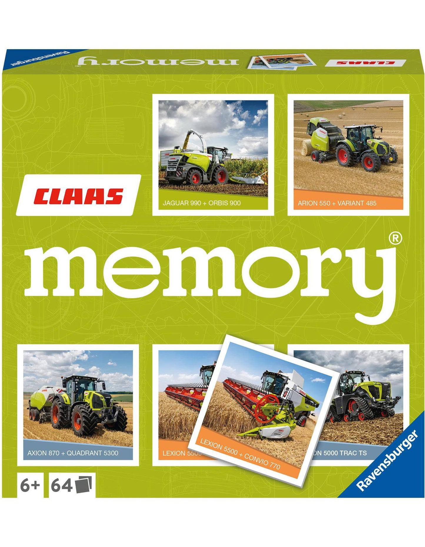 Ravensburger Memory Claas (Italienisch, Portugiesisch, Englisch, Niederländisch, Französisch, Deutsch, Polnisch, Norwegisch, Schwedisch, Dänisch)