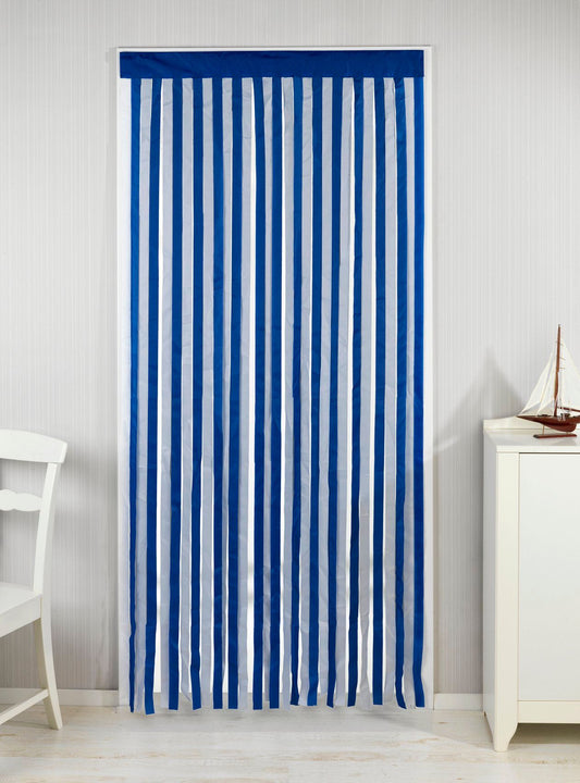 Türvorhang blau-weiss