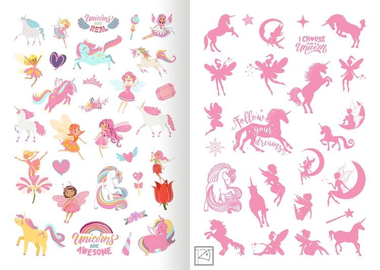 Ars Edition Metallic- und Leuchtsticker sortiert