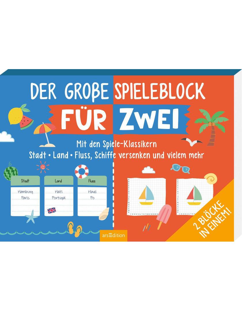 Ars Edition Der große Spieleblock für zwei