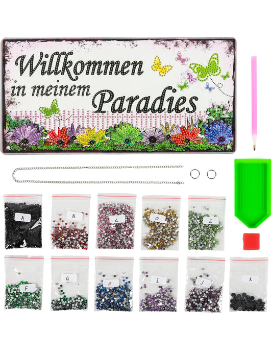 Diamond Painting Hängedeko Paradies