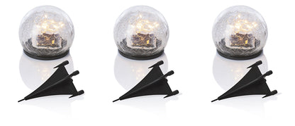Solar-Gartenstecker "Cosmo" 3er-Set