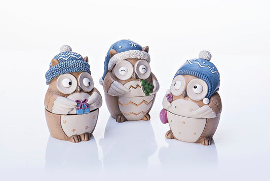 Geschenkdosen "Eulenfreunde" 3er-Set