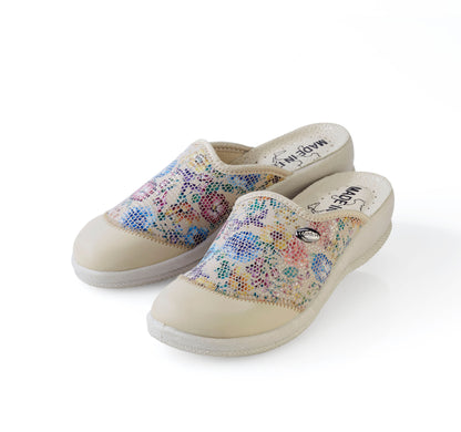 Stretch Clog "Rosalie", beige (Grösse: 39)