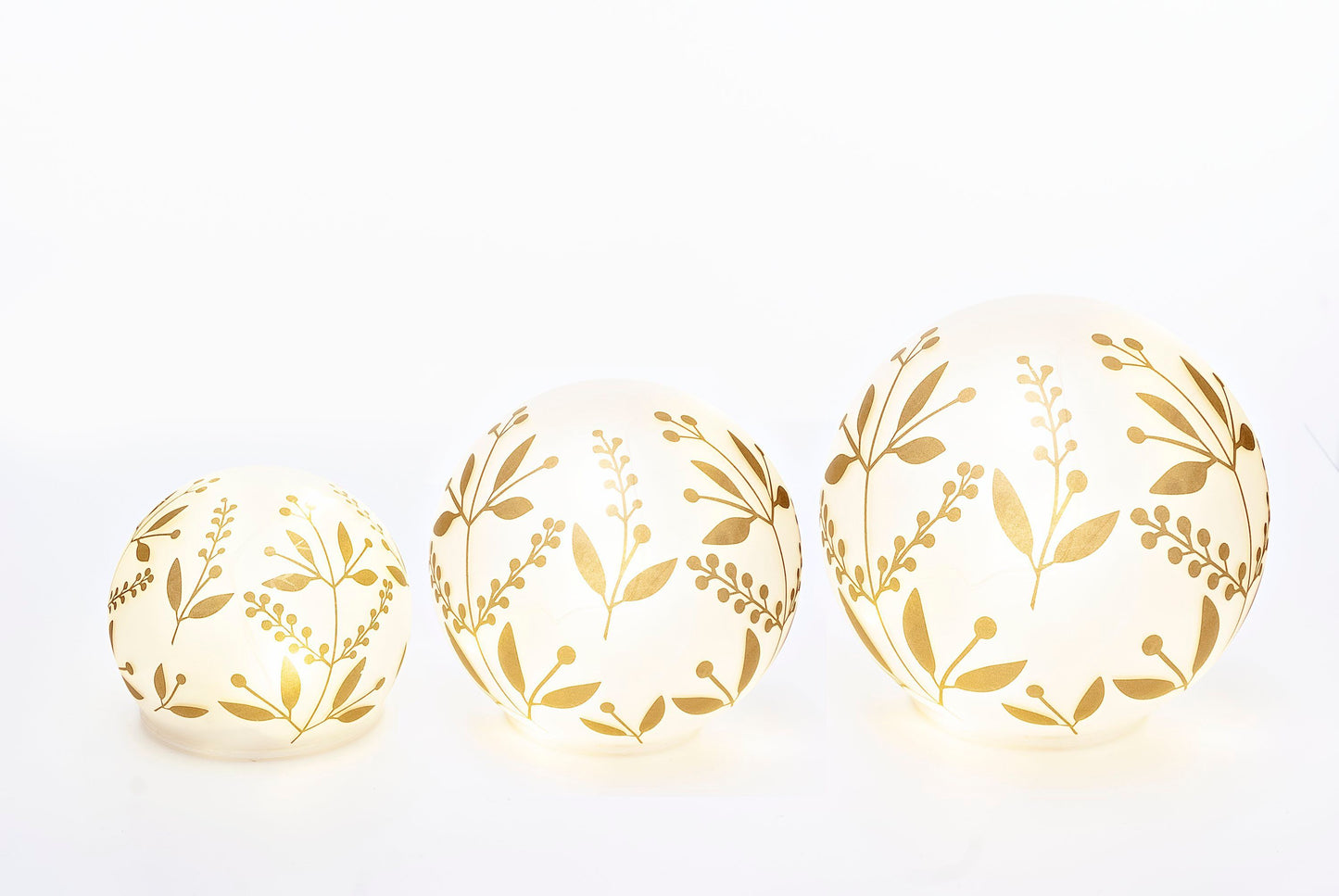 LED-Stimmungsleuchten "Golden Leaf" 3er-Set