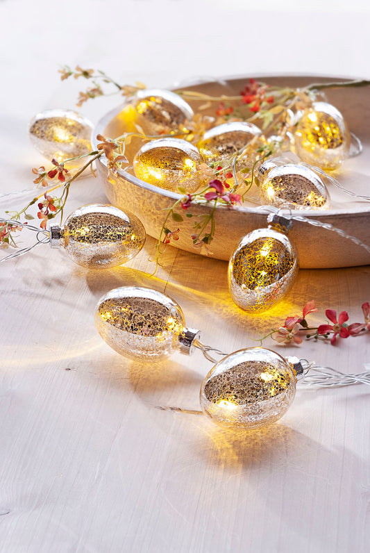 LED-Lichterkette "Easter Emotion" aus Glas